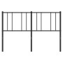 Cabecero de metal negro 135 cm de , Cabeceros y pies de cama - Ref: Foro24-352512, Precio: 30,30 €, Descuento: %