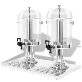 Dispensador de zumo doble acero inoxidable 2 x 8 L de , Dispensadores de bebidas - Ref: Foro24-50532, Precio: 151,26 €, Descu...