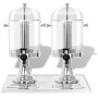 Dispensador de zumo doble acero inoxidable 2 x 8 L de , Dispensadores de bebidas - Ref: Foro24-50532, Precio: 148,26 €, Descu...
