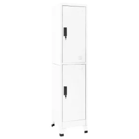 Taquilla de acero blanco 38x45x180 cm de , Taquillas y armarios de almacenamiento - Ref: Foro24-339776, Precio: 169,52 €, Des...