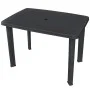 Mesa de jardín plástico gris antracita 101x68x72 cm de vidaXL, Mesas de jardín - Ref: Foro24-43594, Precio: 90,86 €, Descuent...