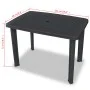 Mesa de jardín plástico gris antracita 101x68x72 cm de vidaXL, Mesas de jardín - Ref: Foro24-43594, Precio: 90,86 €, Descuent...