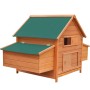 Gallinero de madera 157x97x110 cm de vidaXL, Jaulas y habitáculos para animales pequeños - Ref: Foro24-170410, Precio: 310,58...