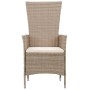 Juego de comedor de jardín de 7 piezas con cojines beige de , Conjuntos de jardín - Ref: Foro24-3099458, Precio: 792,32 €, De...