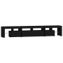 Mueble de TV con luces LED Negro 230x36,5x40 cm de , Muebles TV - Ref: Foro24-3152787, Precio: 178,48 €, Descuento: %
