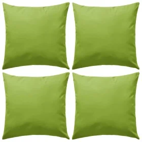 Cojines para exteriores 45x45 cm verde manzana 4 unidades de vidaXL, Cojines - Ref: Foro24-132291, Precio: 79,23 €, Descuento: %