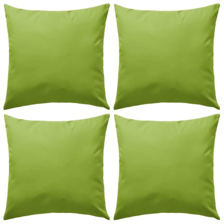 Cojines para exteriores 45x45 cm verde manzana 4 unidades de vidaXL, Cojines - Ref: Foro24-132291, Precio: 77,84 €, Descuento: %