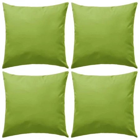 Cojines para exteriores 45x45 cm verde manzana 4 unidades de vidaXL, Cojines - Ref: Foro24-132291, Precio: 79,23 €, Descuento: %