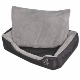 Cama para perro con cojín acolchado XL negra de vidaXL, Camas para perros - Ref: Foro24-170422, Precio: 46,40 €, Descuento: %