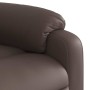 Sillón reclinable eléctrico de cuero sintético marrón en Sillones | Comprar online en Foru.es