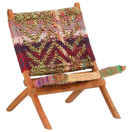 Silla chindi plegable de tela multicolor de , Sillones - Ref: Foro24-286608, Precio: 185,25 €, Descuento: %