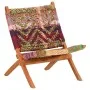 Silla chindi plegable de tela multicolor de , Sillones - Ref: Foro24-286608, Precio: 185,25 €, Descuento: %