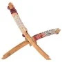 Silla chindi plegable de tela multicolor de , Sillones - Ref: Foro24-286608, Precio: 185,25 €, Descuento: %