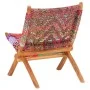 Silla chindi plegable de tela multicolor de , Sillones - Ref: Foro24-286608, Precio: 185,25 €, Descuento: %