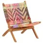 Silla chindi plegable de tela multicolor de , Sillones - Ref: Foro24-286608, Precio: 185,25 €, Descuento: %