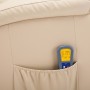 Sillón de masaje mecedora de cuero sintético crema de , Sillones de masaje eléctricos - Ref: Foro24-246637, Precio: 553,10 €,...