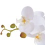 Planta de orquídea artificial con macetero blanca 75 cm de vidaXL, Flora artificial - Ref: Foro24-244425, Precio: 44,47 €, De...