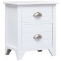 Mesitas de noche con 2 cajones 2 unidades blancas de vidaXL, Mesitas de noche - Ref: Foro24-242043, Precio: 106,19 €, Descuen...