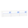 Mueble de TV con luces LED blanco 180x35x40 cm de , Muebles TV - Ref: Foro24-3152754, Precio: 143,17 €, Descuento: %