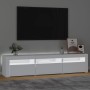 Mueble de TV con luces LED blanco 180x35x40 cm de , Muebles TV - Ref: Foro24-3152754, Precio: 143,17 €, Descuento: %