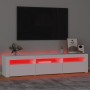 Mueble de TV con luces LED blanco 180x35x40 cm de , Muebles TV - Ref: Foro24-3152754, Precio: 143,17 €, Descuento: %