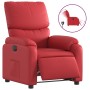 Sillón reclinable eléctrico de cuero sintético rojo en Sillones | Comprar online en Foru.es
