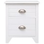 Mesitas de noche con 2 cajones 2 unidades blancas de vidaXL, Mesitas de noche - Ref: Foro24-242043, Precio: 106,19 €, Descuen...