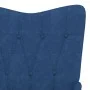 Silla de relajación con reposapiés tela azul de , Sillones - Ref: Foro24-327538, Precio: 114,43 €, Descuento: %