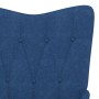 Silla de relajación con reposapiés tela azul de , Sillones - Ref: Foro24-327538, Precio: 116,29 €, Descuento: %