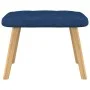 Silla de relajación con reposapiés tela azul de , Sillones - Ref: Foro24-327538, Precio: 114,43 €, Descuento: %