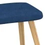 Silla de relajación con reposapiés tela azul de , Sillones - Ref: Foro24-327538, Precio: 114,43 €, Descuento: %