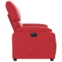 Sillón reclinable eléctrico de cuero sintético rojo en Sillones | Comprar online en Foru.es