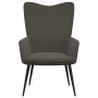 Relaxation chair with dark gray velvet stool by , Armchairs - Ref: Foro24-327689, Price: 130,04 €, Discount: %