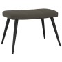 Silla de relajación con taburete terciopelo gris oscuro de , Sillones - Ref: Foro24-327689, Precio: 107,77 €, Descuento: %