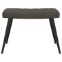 Silla de relajación con taburete terciopelo gris oscuro de , Sillones - Ref: Foro24-327689, Precio: 107,77 €, Descuento: %