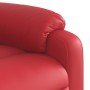Sillón reclinable eléctrico de cuero sintético rojo en Sillones | Comprar online en Foru.es