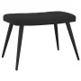 Silla de relajación con reposapiés terciopelo negro de , Sillones - Ref: Foro24-327694, Precio: 128,95 €, Descuento: %