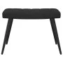Silla de relajación con reposapiés terciopelo negro de , Sillones - Ref: Foro24-327694, Precio: 128,95 €, Descuento: %