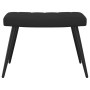 Silla de relajación con reposapiés terciopelo negro de , Sillones - Ref: Foro24-327694, Precio: 131,43 €, Descuento: %