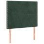 Cabeceros 2 unidades de terciopelo verde oscuro 100x5x78/88 cm de , Cabeceros y pies de cama - Ref: Foro24-3116237, Precio: 6...