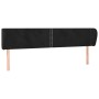 Cabecero de terciopelo negro 203x23x78/88 cm de , Cabeceros y pies de cama - Ref: Foro24-3117072, Precio: 62,33 €, Descuento: %