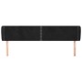 Cabecero de terciopelo negro 203x23x78/88 cm de , Cabeceros y pies de cama - Ref: Foro24-3117072, Precio: 62,33 €, Descuento: %