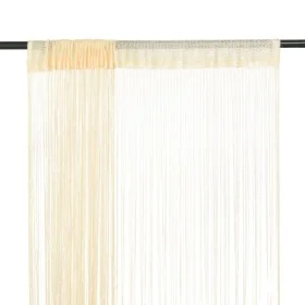Fringe curtains 2 pieces 100x250 cm cream by vidaXL, Curtains and curtains - Ref: Foro24-132402, Price: 14,22 €, Discount: %