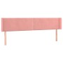 Cabecero de terciopelo rosa 183x16x78/88 cm de , Cabeceros y pies de cama - Ref: Foro24-3118693, Precio: 58,46 €, Descuento: %