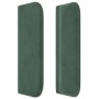 Cabecero de terciopelo verde oscuro 183x16x78/88 cm de , Cabeceros y pies de cama - Ref: Foro24-3118691, Precio: 58,82 €, Des...