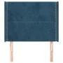 Headboard with dark blue velvet ears 93x16x118/128 cm by , Headboards and footboards - Ref: Foro24-3119480, Price: 73,56 €, D...