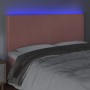 Cabecero con luces LED terciopelo rosa 180x5x118/128 cm de , Cabeceros y pies de cama - Ref: Foro24-3122349, Precio: 95,40 €,...