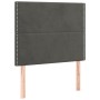 Cabecero con luces LED terciopelo gris oscuro 90x5x118/128 cm de , Cabeceros y pies de cama - Ref: Foro24-3122321, Precio: 53...