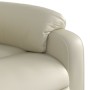 Sillón de masaje reclinable eléctrico cuero sintético crema en Sillones | Comprar online en Foru.es