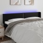 Cabecero con LED cuero sintético negro 183x16x78/88 cm de , Cabeceros y pies de cama - Ref: Foro24-3123198, Precio: 64,65 €, ...